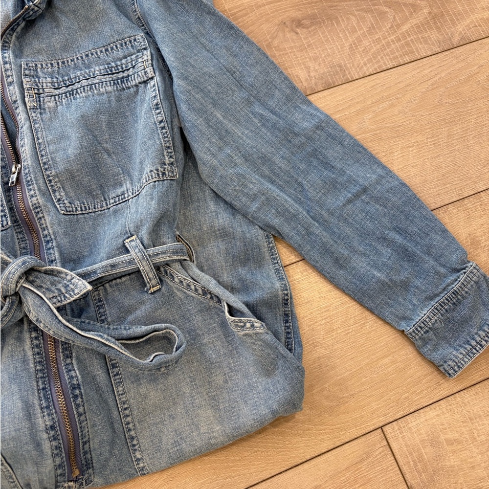 Free People Charlie Denim Jumpsuit - Picture 8 of 13